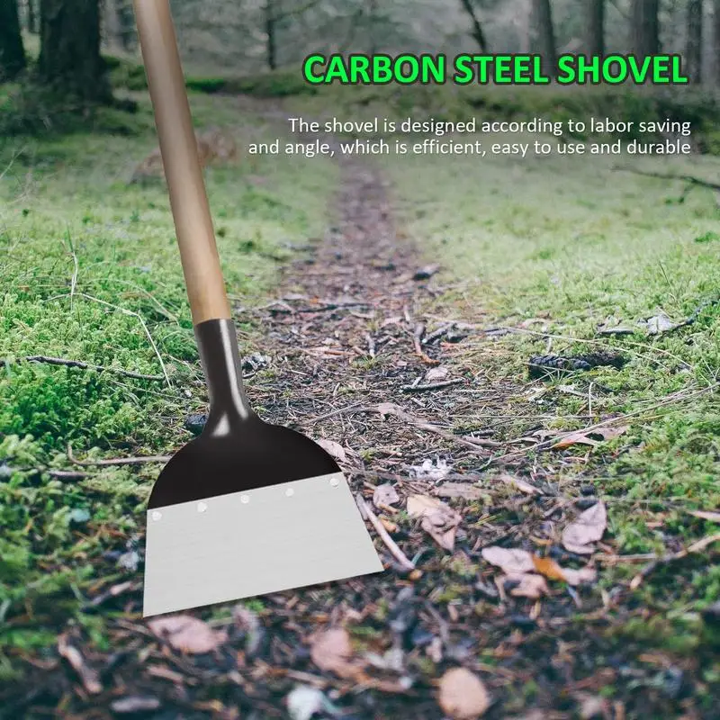 

Garden Trowel Flat Head Labor-saving Indoor Planting Steel Material Multi-functional 1pc Durable Flat Head Garden Spatula