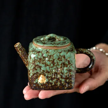 150ml Moss Rock Ceramic Teapot 1