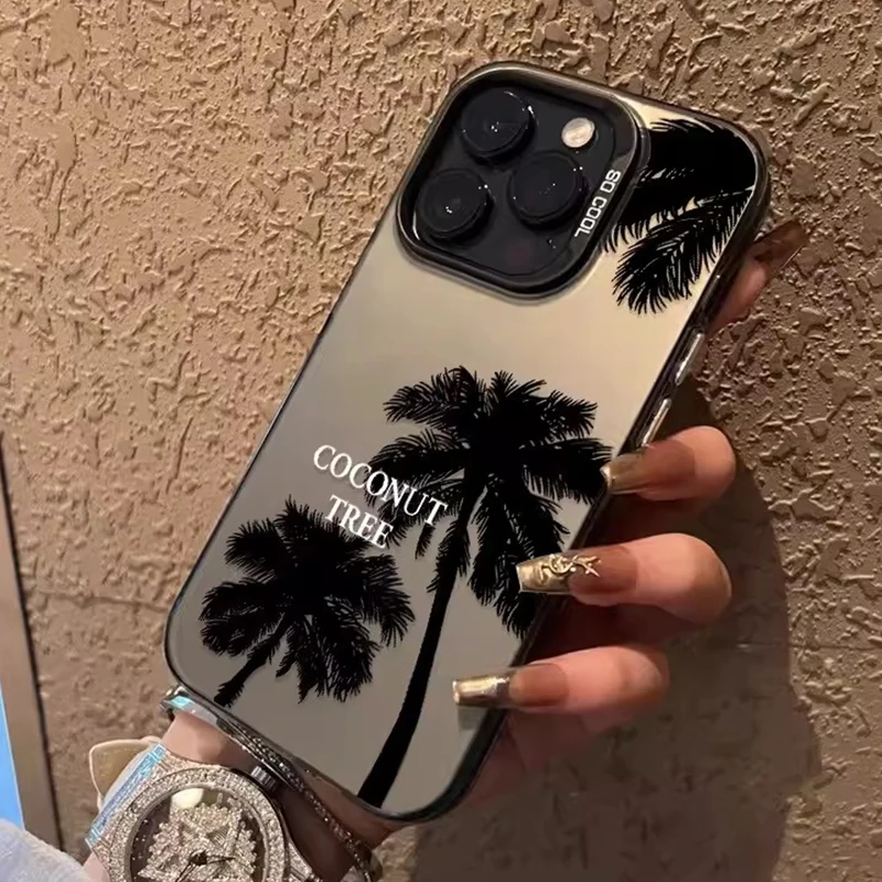 Summer Scenery Coconut Tree Shockproof Hard Phone Cover