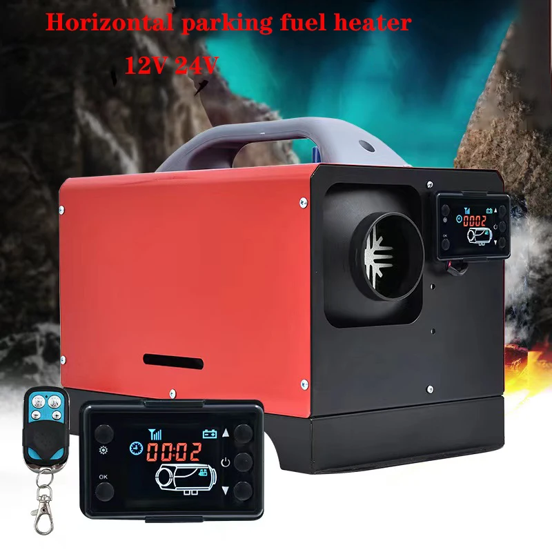 

5-8KW Car Diesel Air Parking Heater 12/24V Voltage Gasoline Car Heater Remote Controlled LCD Switch for Car Bus RV Camper Van