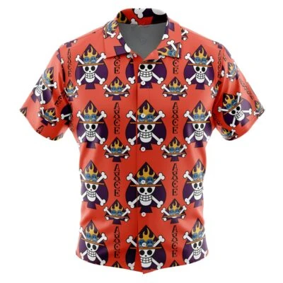 Luffy Gear 5th V2 One Piece Button Up Hawaiian Shirt Men's Casual Shirt Summer Clothes Father and Son Cosplay Clothes 3