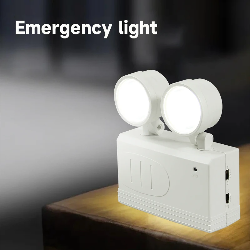 Rotatable Double Head LED Emergency Lantern - Rechargeable Portable Light