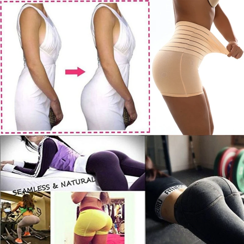 Seamless Safety Shorts Women Body Shaping Underwear Plus Size High Waist Flat Belly Panties Hip Lift Shaper Pants Shapewear waist trainer shapewear panties