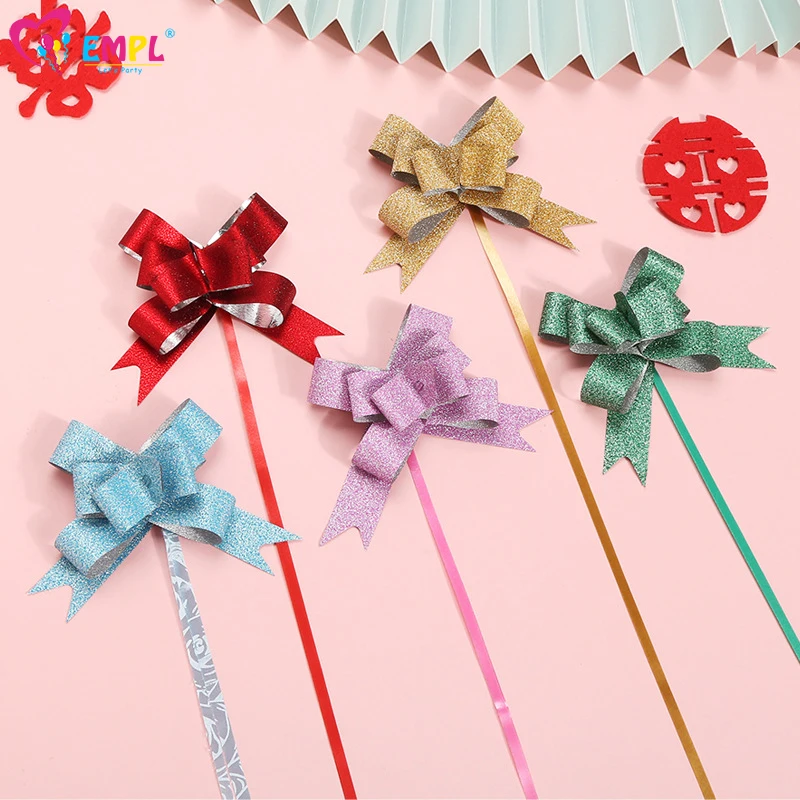 12pcs Pull Bow Ribbon Gift Wrapping Bows Car Gift Weeding Large Pull Bow  Gift Packaging Wedding Dec Birthday Party Gift Wrap Bow - AliExpress
