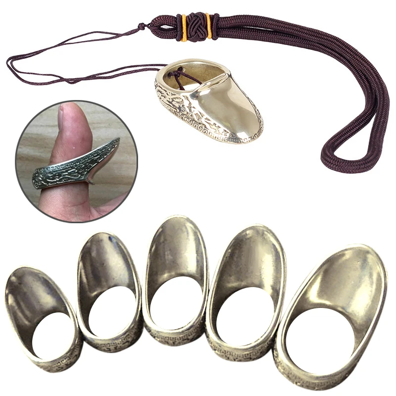 1pc 1822mm Brass Archery Supply Lightweight Thumb Finger Guard Ring