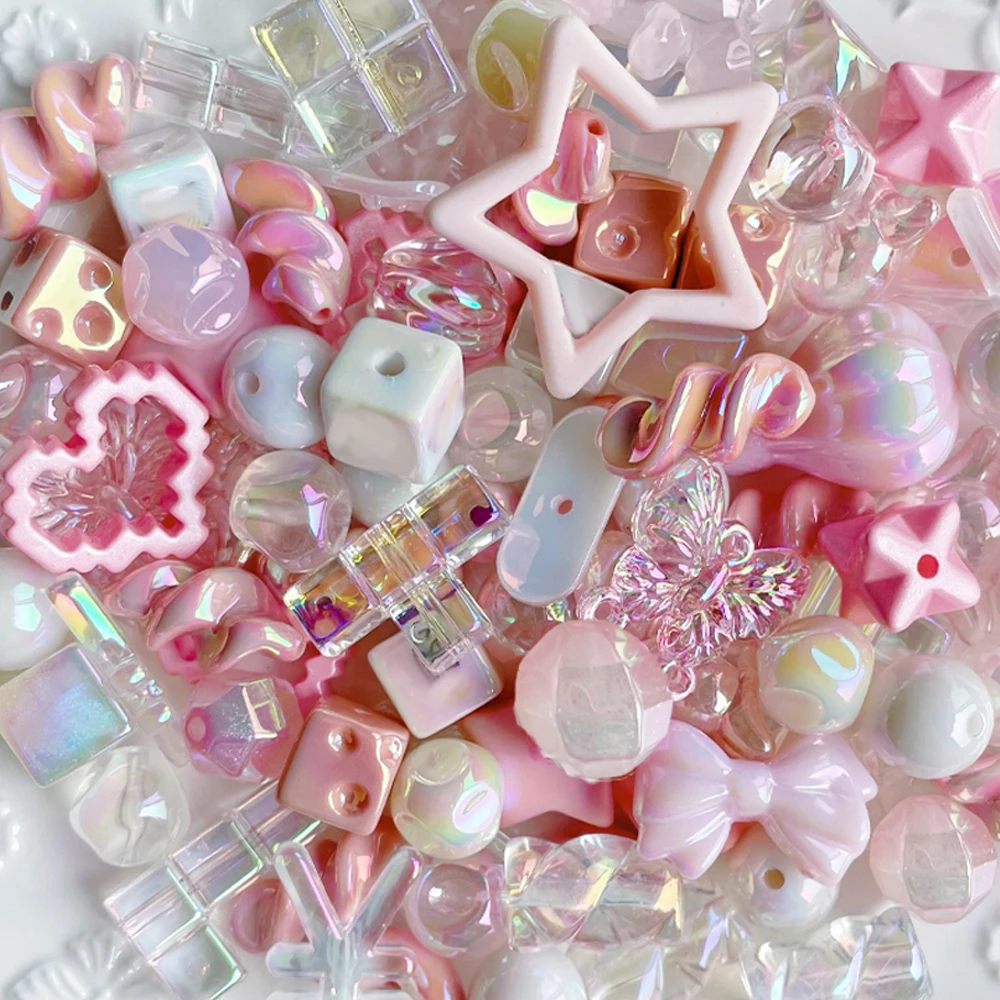 20/50g Acryl Nette Zufällige Stil Perlen Für DIY Handy Kette Halskette Armband Schmuck Machen Liefert Zubehör Erkenntnisse