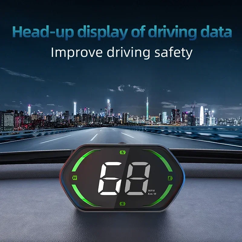 Tachimetro digitale con display Head Up HUD GPS HUD per auto universale per tutte le parti di automobili Plug and Play dei camion - Image 3