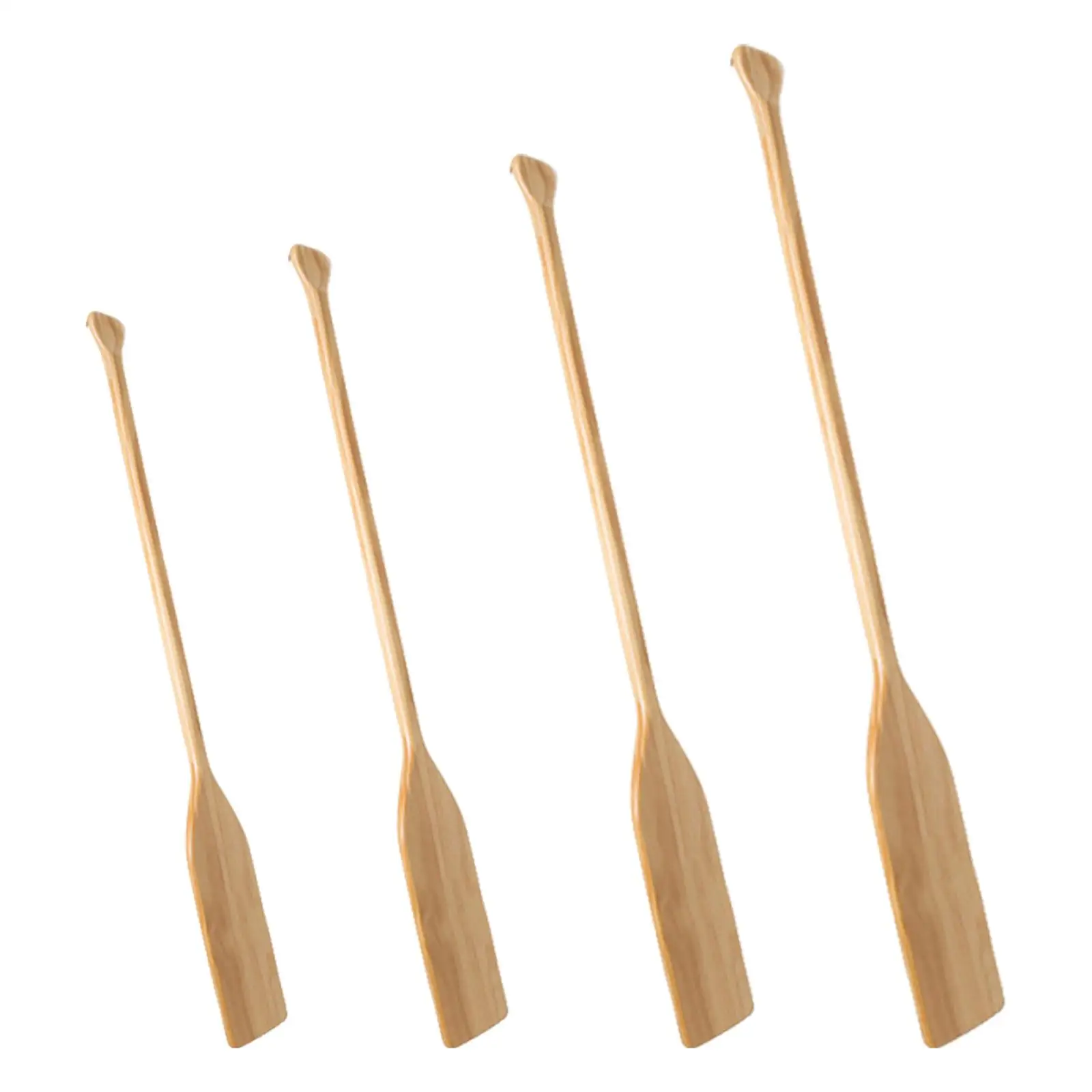 Floating Wood Boat Paddle Durable Canoe Oar T Grip Anti Scratch Edge Lightweight Paddle for Kayak Training and Recreational Use