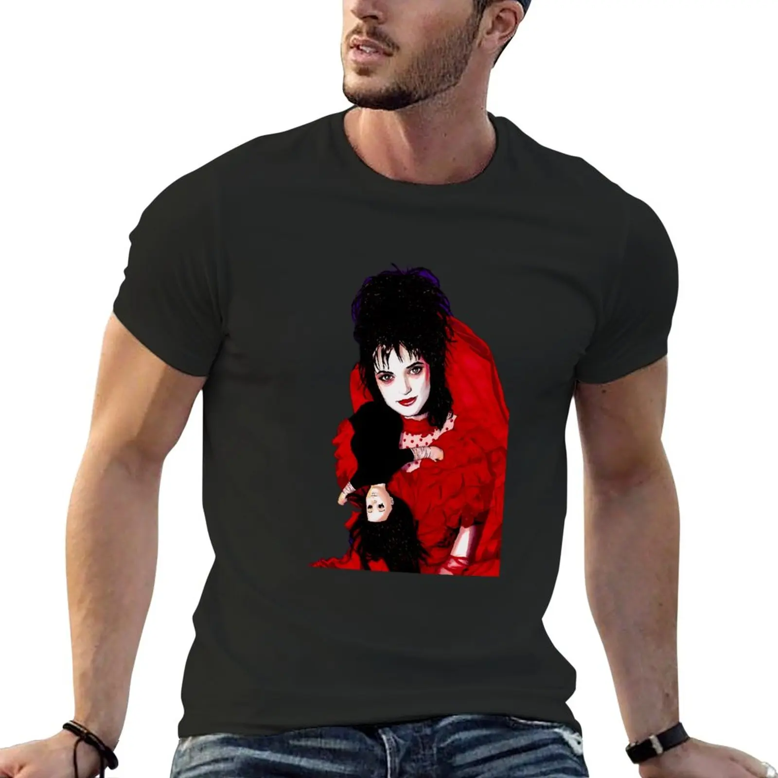 

Lydia Deetz - black T-Shirt t shirt man cute tops boys animal print shirt quick drying t-shirt mens funny t shirts