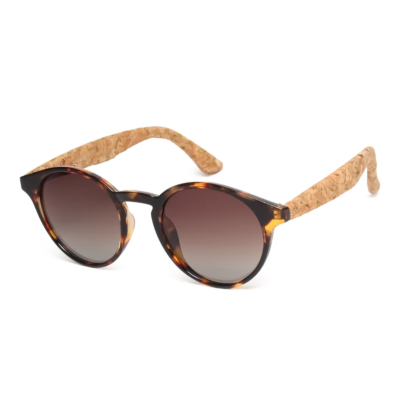Kenbo Fashion Wood Grain Round Polarized Sunglasses Men Women