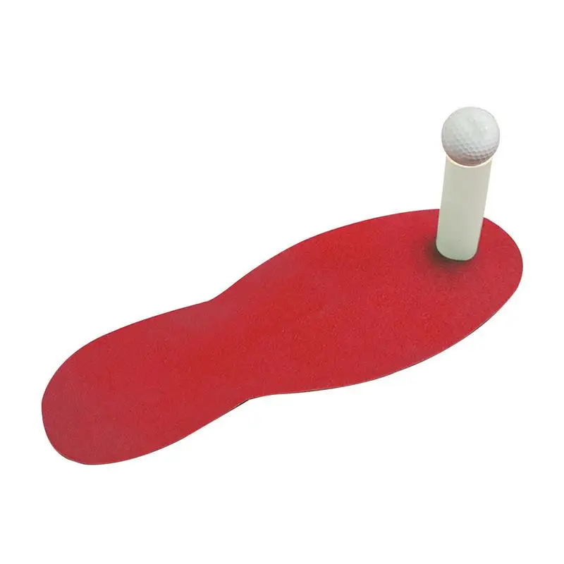 

Golf Mats Practice Outdoor Rubber Golf Training Swing Mat Little Feet Shape Swing & Chipping Mat Hitting Training Aids Golf