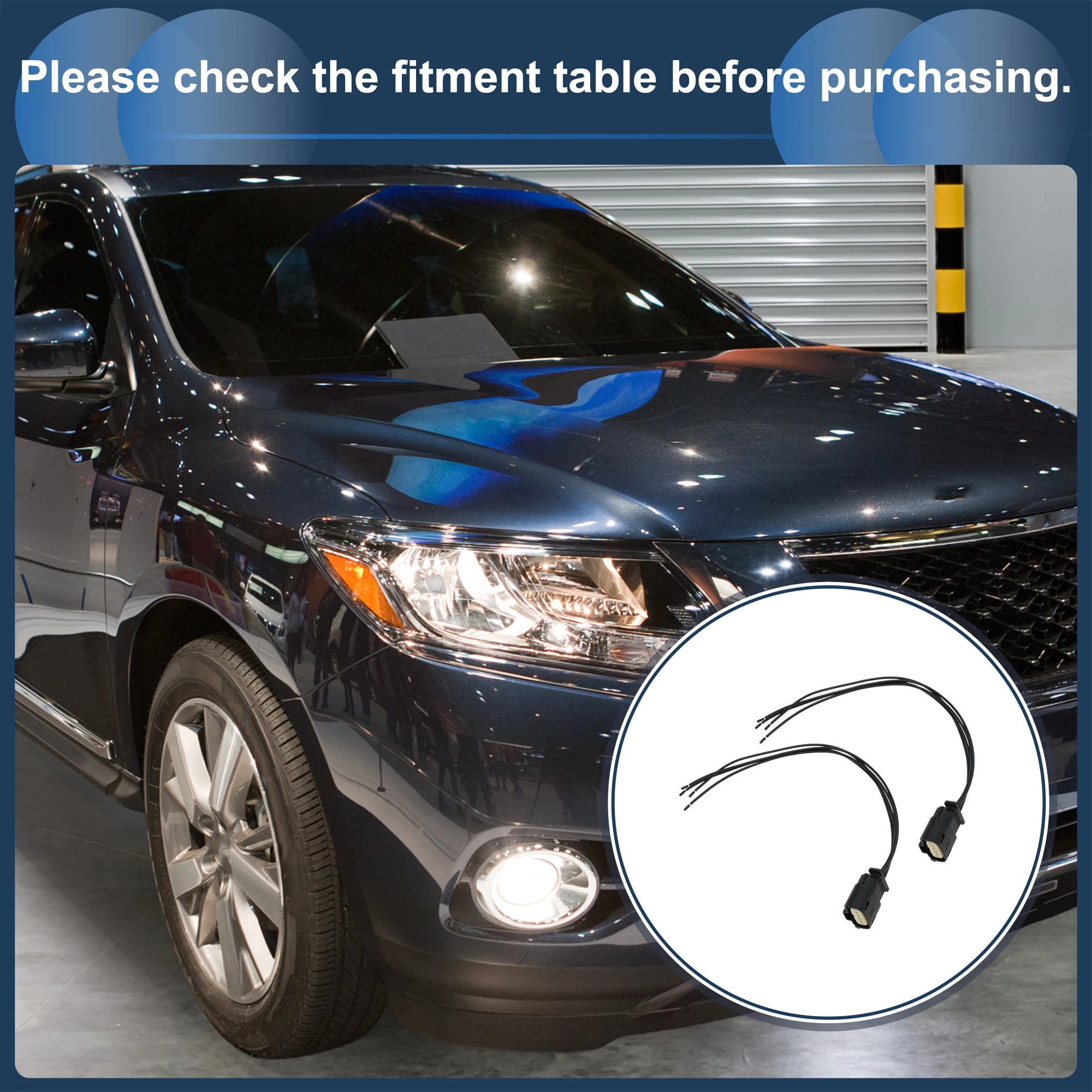 Opel for Astra K MK7 15-22 테일라이트 램프 와이어 하네스 30cm 2개용 UXCELL 헤드라이트 배선 하네스 어셈블리