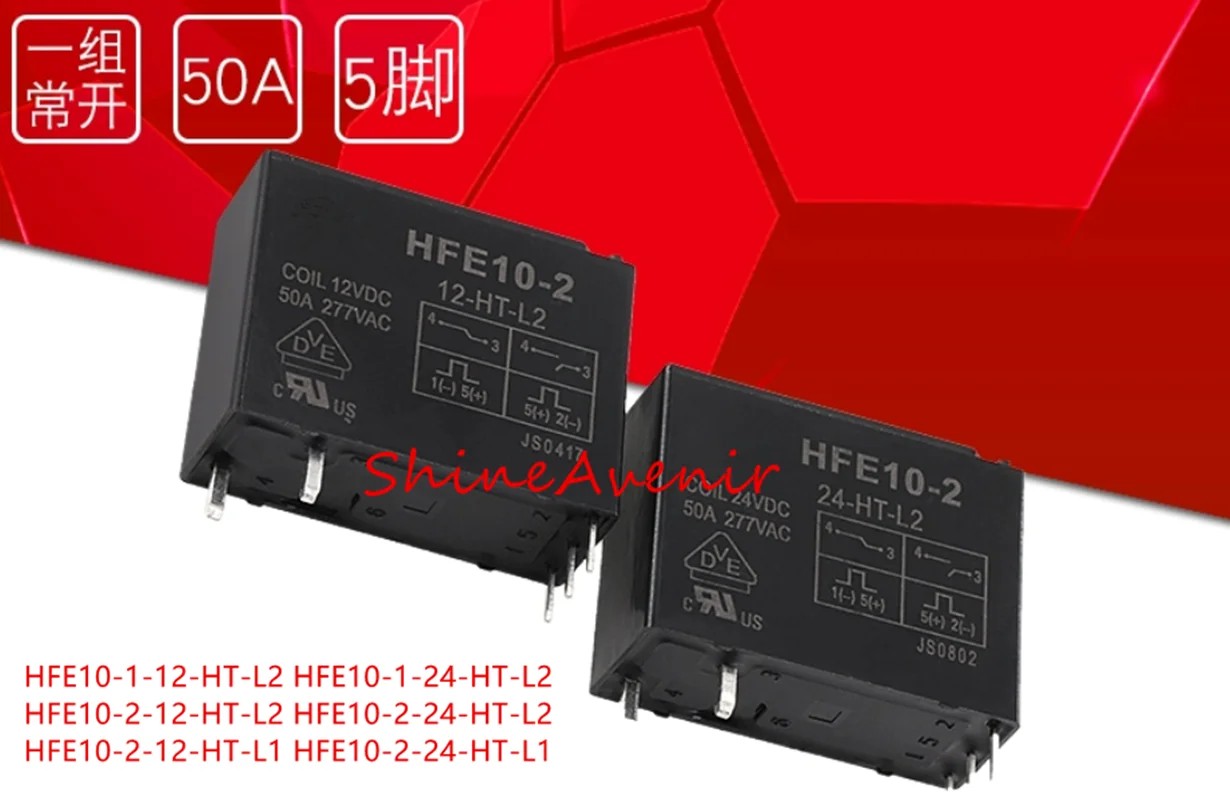 

15pcs HFE10-1-12-HT-L2 HFE10-1-24-HT-L2 HFE10-2-12-HT-L2 HFE10-2-24-HT-L2 HFE10-2-12-HT-L1 HFE10-2-24-HT-L1 Original relay