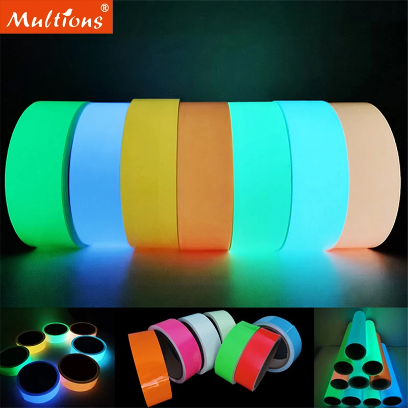 Luminous Tape 5 Meters Self-adhesive Glow Emergency Logo In The Dark Safety Stage Stickers Home Decor Party Supplies Decorative