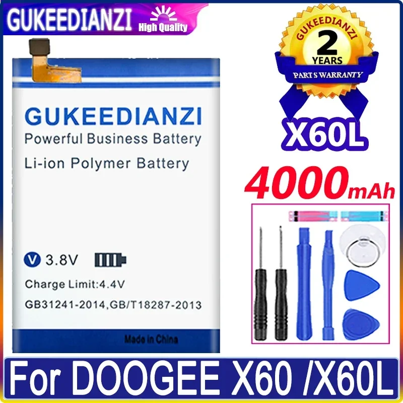 

Smartphon батареи большой емкости запасная батарея 4000mAh Для Doogee X60 X60L