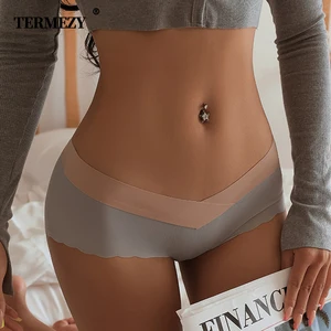 TERMEZY Panties for Woman Sexy Breathable Underwear Soft Stretch Lingerie Female Briefs Cozy Solid Color Seamless Underpants