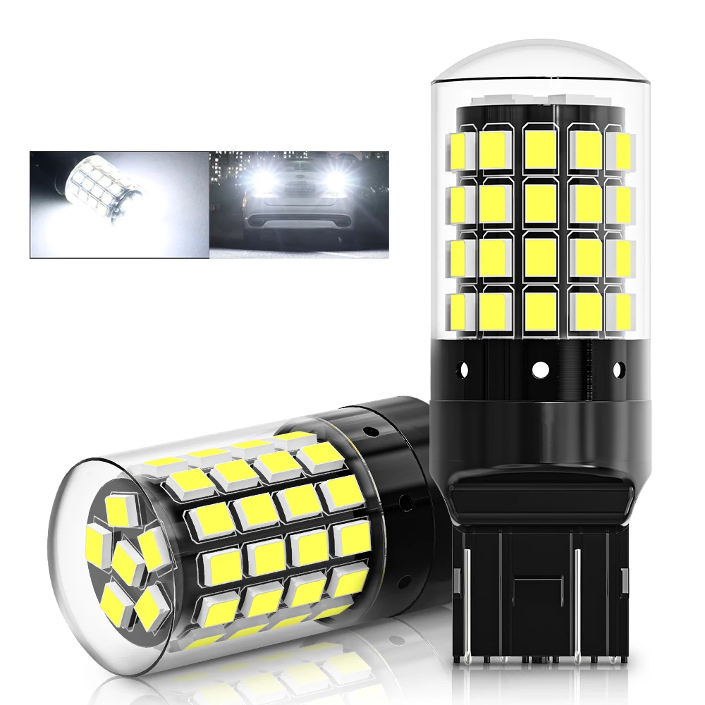 

2pcs High Power P21W PY21W W21W LED Car Lights 1156 1157 P21/5W 7443 W21/5W Bulbs For Auto Front Tail Turn Signal Lamp Brake 12V