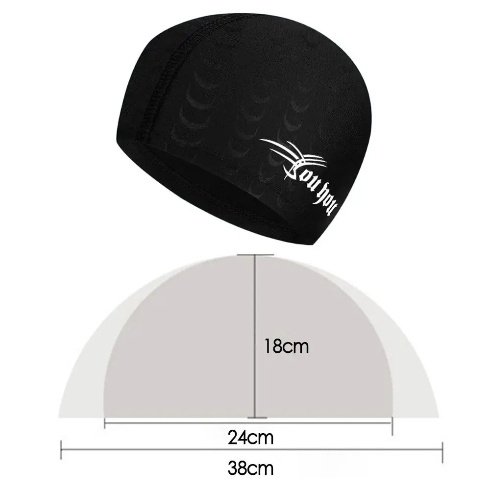 Men Women Swimming Caps Flower Printed Elastic Nylon Ear Protection Long Hair Swimming Pool Hat Ultrathin Bathing Caps Free Size 5