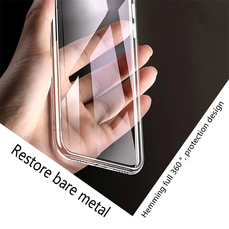 Rugged Crystal Clear Shockproof Phone Case - Anti-Drop Scratch Protective Cover