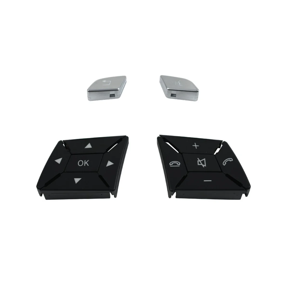 

W204 W212 W218 автомобильный переключатель рулевого колеса, кнопка переключения громкости для класса C E A W156 W246, серебристый