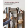 Bookshelf, Tree-Shaped Bookcase with 13 Storage Shelves, Rounded Corners 4