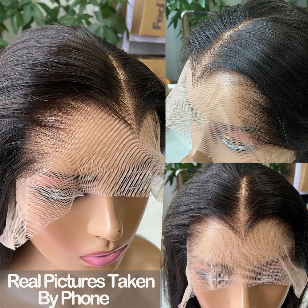 Lagos Hairline 13x6 Invisible HD Lace Frontal Wigs 250 Density Loose Deep Wave Human Hair Glueless Wigs Preplucked Ready To Wear