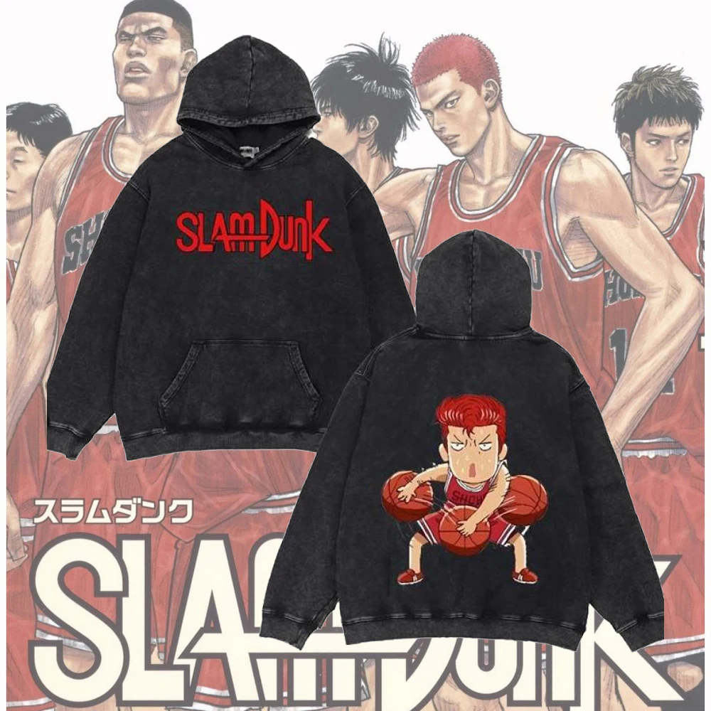 

Hot Sale Anime Slam Dunk Hoodie Rukawa Kaede Sakuragi Hanamichi Graphic Pullovers Women Men Harajuku Vintage Sweatshirt Clothes
