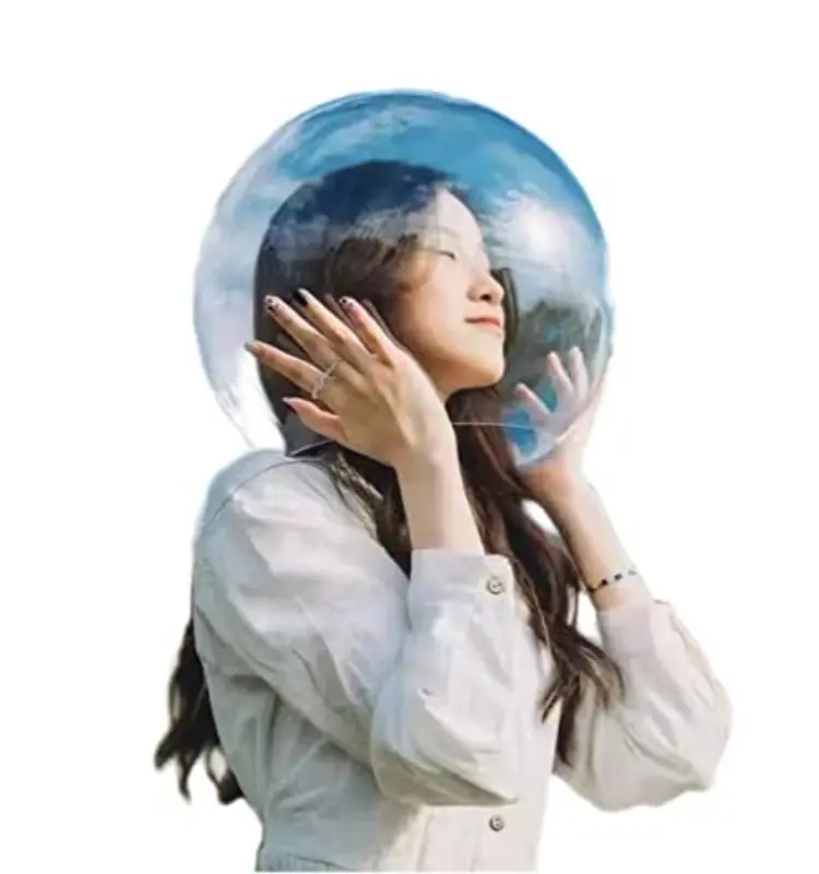Transparent Wearable Acrylic Ball Headgear Space Weiya