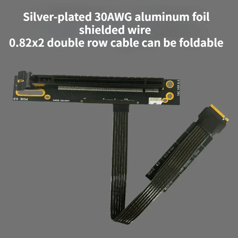 グラフィックgpuアダプターケーブル,m.2 nvmeからpcie x16 4.0,m.2 m