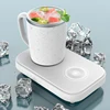 Hot & Cold Heating Refrigerated Cup Pad with Wireless Charging Water Thermostat Coaster Rapid Cooling Cup Home Office Coffee Mug 2