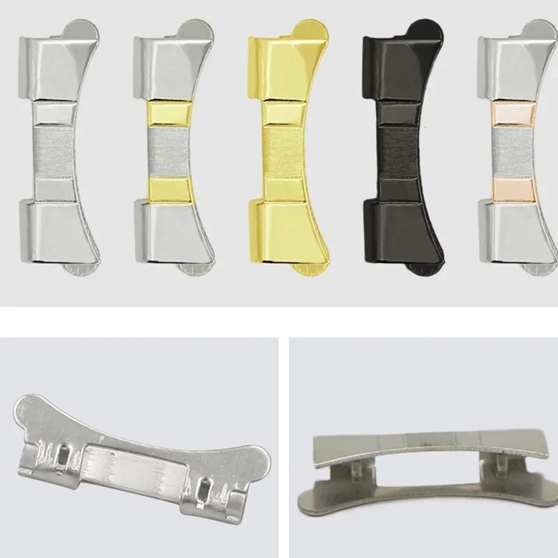 Metal Watch Strap Arc Elbow Connector - Premium Replacement Accessory (14mm to 24mm)