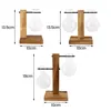 Glass Bulb Vase with Wooden Stand 6