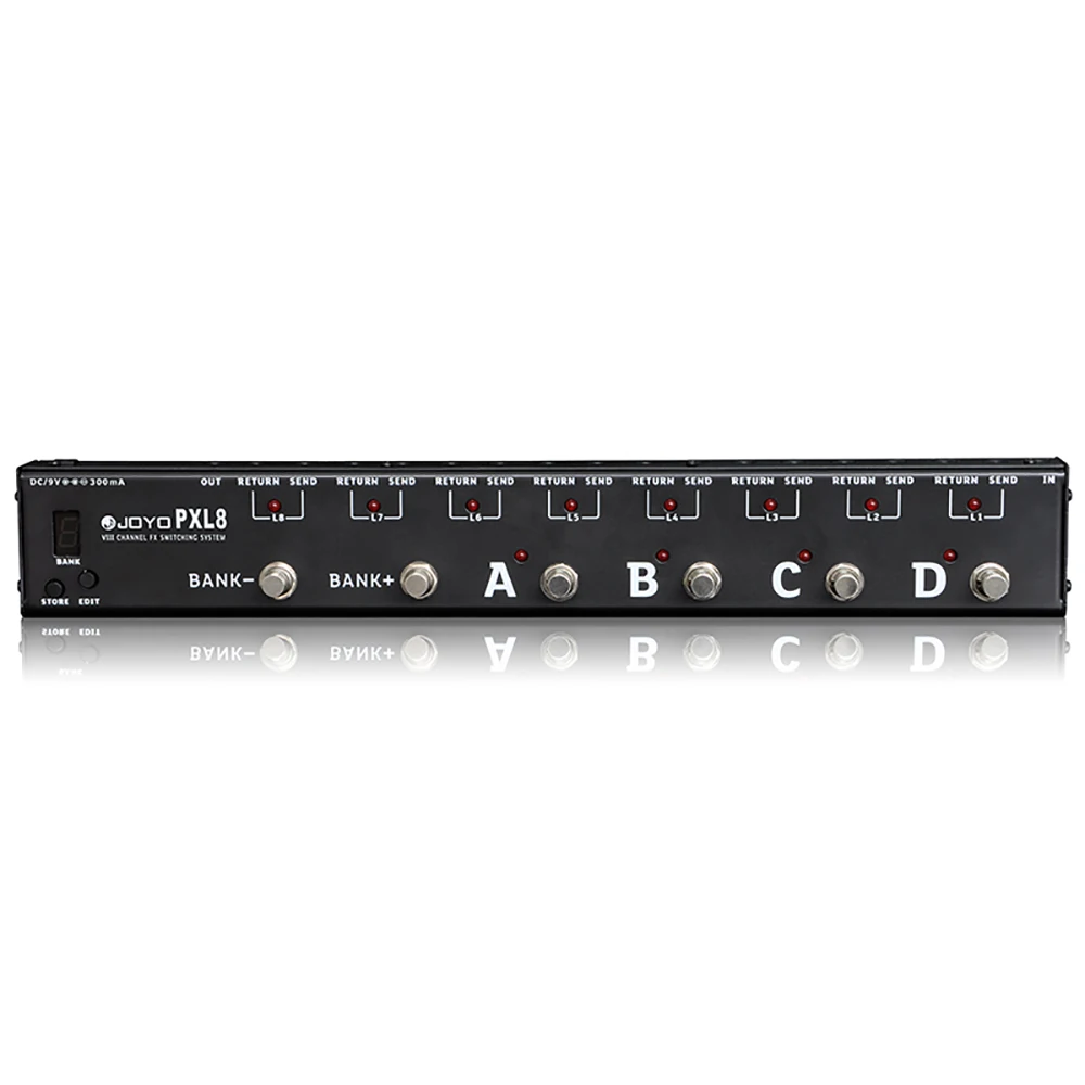 

JOYO PXL8 Guitar Effect Pedal Controller 8 Groups Loop Style Dc Circuit 8-15V 32 Pedal Effects Stringed Instrument Accessories
