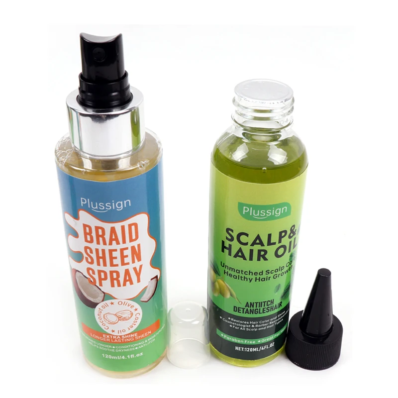 Oil Sheen Hair Spray For Braids Anti-Itch Dreadlocks Oil Hair And Scalp Protector For Care Moisturizes Add Extra Shine