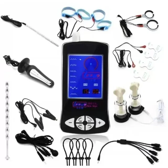 Elektroschock SM Bestrafung Nippelstimulator Brustmassagegerät Spiele für Erwachsene Medizinisches Zubehör SM Bondage Slave Elektroschock
