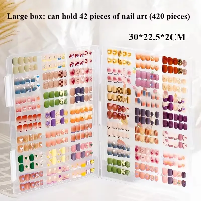 Dustproof Transparent Nail Art Display and Storage Book