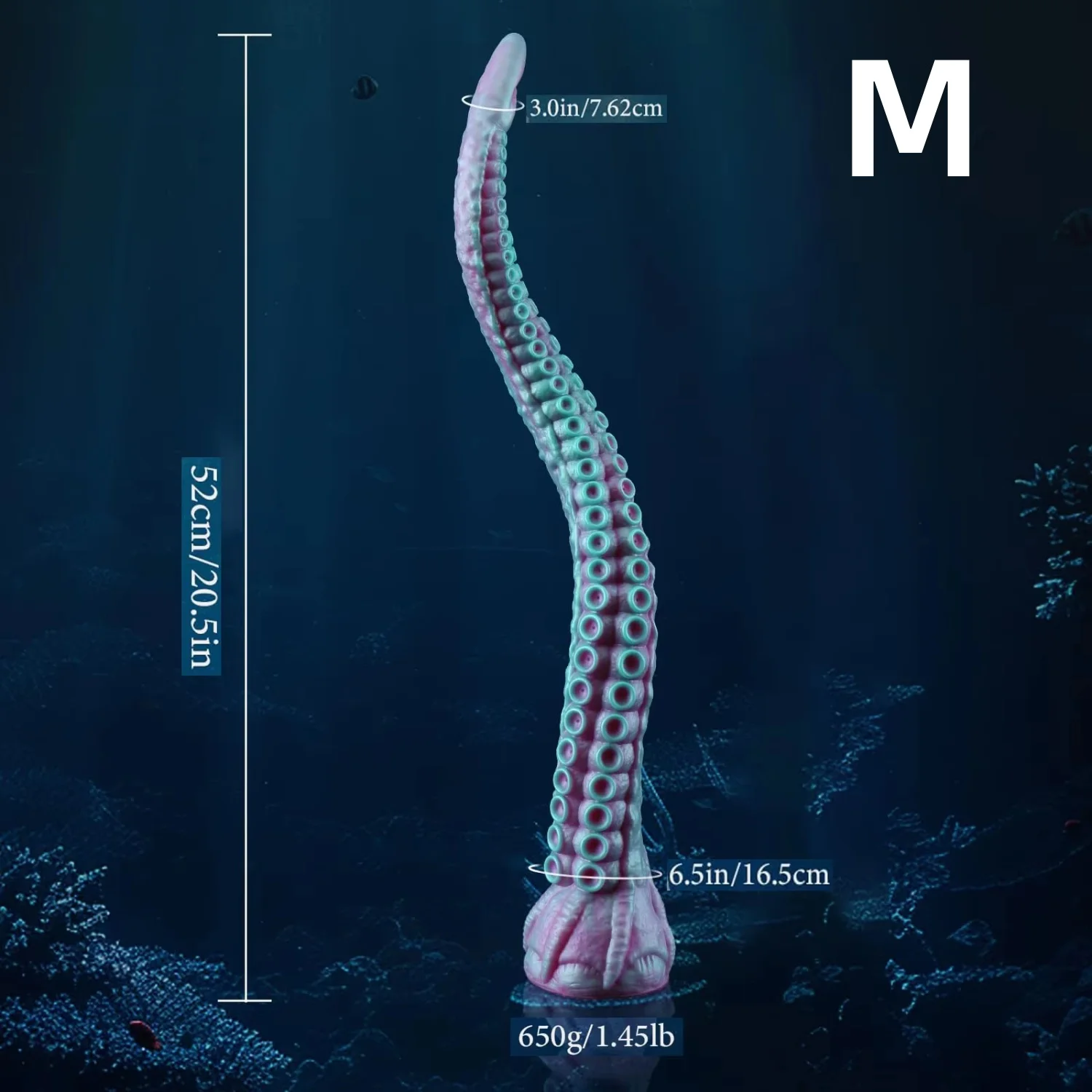 HeartCaptor Silicone Tentacle Dildo Fantasy Texture Anal Plug Prostate Massager Soft Octopus Design - Details 9