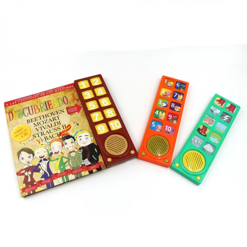 

custom Children english story book/sound card board book printing