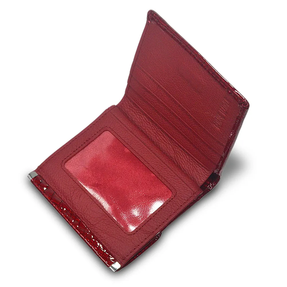 Fashion Women\'s Wallet with Magnetic Clasp Short Multifunctional Alligator luxury ladies wallet  female Mini ID card holder