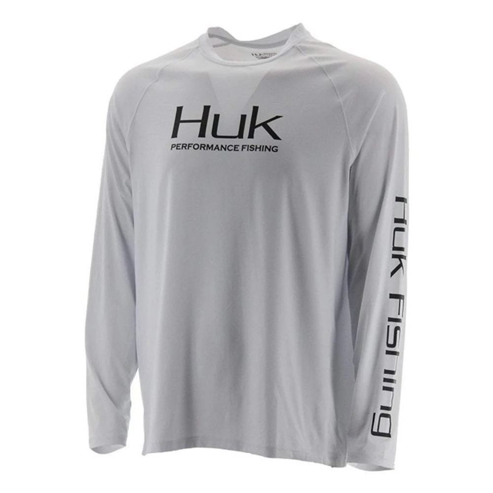 

HUK Fishing Shirt Long Sleeve Uv Protection Clothing Men Outdoor Summer Jersey Upf 50 Clothes Performance Breathable Fishing Top