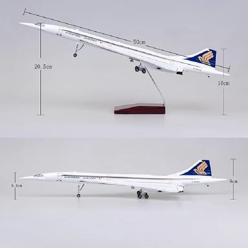 1:125 コンコルド エアフランス航空機モデル ダイキャストメタル