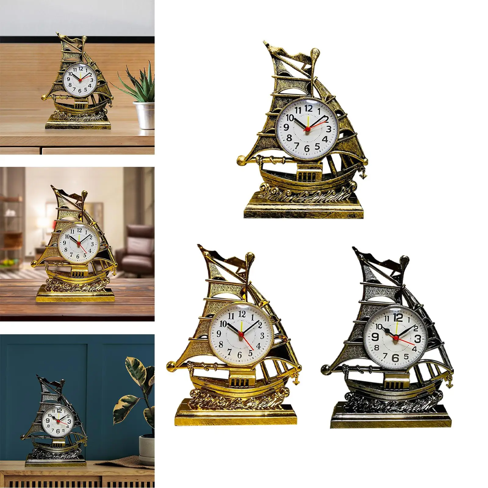 Table Clocks, Alarm Clock, Home Decoration, Candle Statue, Shape Bedside Clocks,
