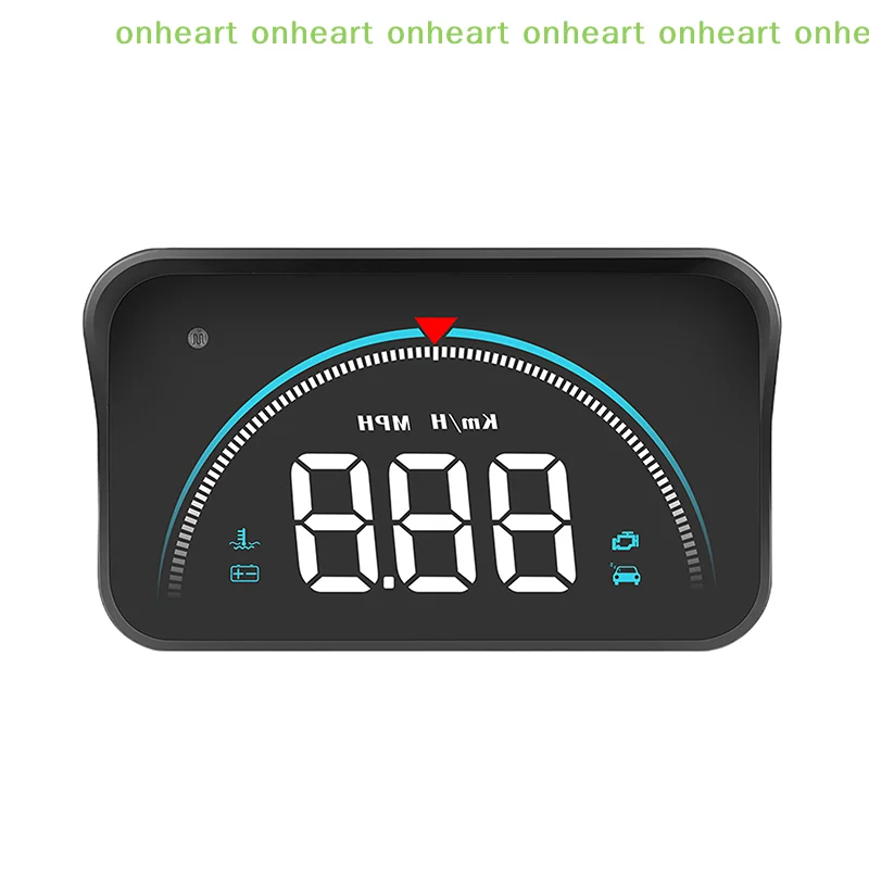 [C]M8 자동차 HUD 헤드업 디스플레이 OBD2 과속 경고 자동 전자식 수온 LED 디지털 프로젝터 앞유리
