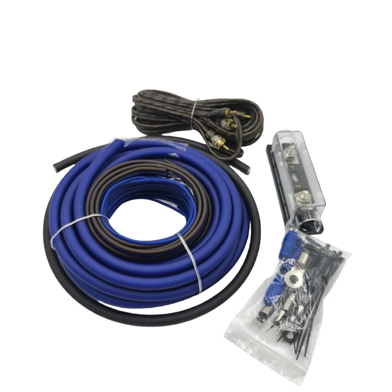 4 Gauge Amp Kit Aux Audio Cable Car Speaker Audio Installation Cable Amplifier Installation Wiring Kit