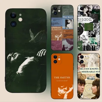 The S-Smiths Queen Is Dead  Phone Case For iPhone 15,14,13,12,11,Plus,Pro Max,XS,X,XR,SE,Mini,8,7 Soft Silicone Black Cover