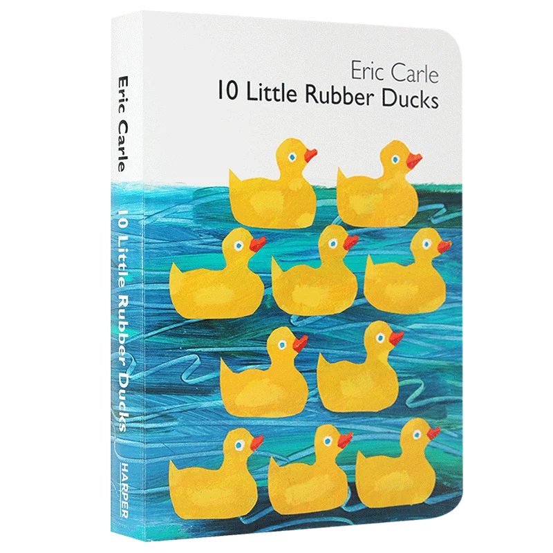 

Eric Carle 10 Little Rubber Ducks, Baby Children's books aged 1 2 3, English picture book, 9780061964282