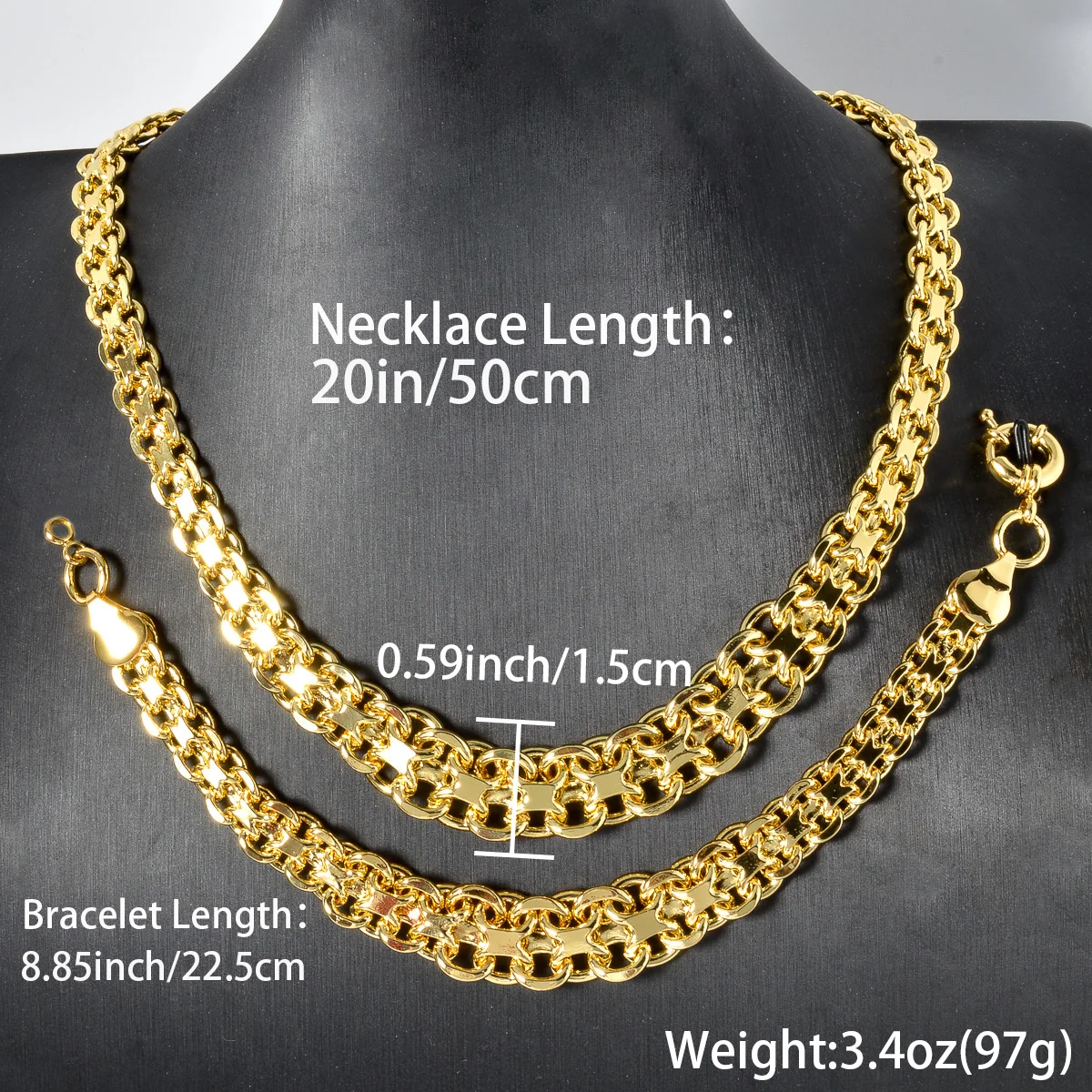 Conjunto 7 Pulseras Doradas Clarís