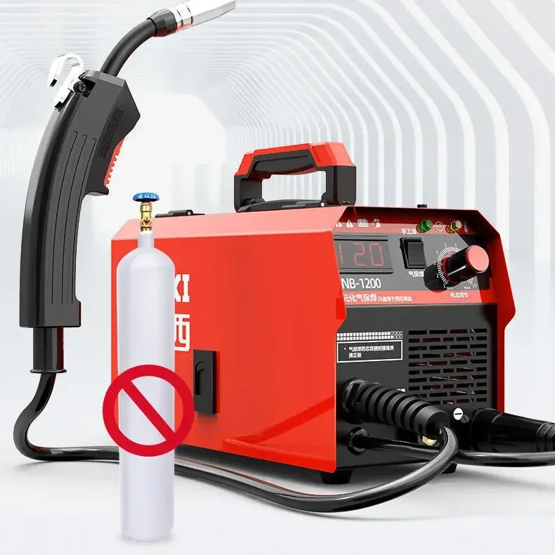 Non gas shielded welding machine, gas shielded welding, argon arc welding, multifunctional complete set of 220V 6