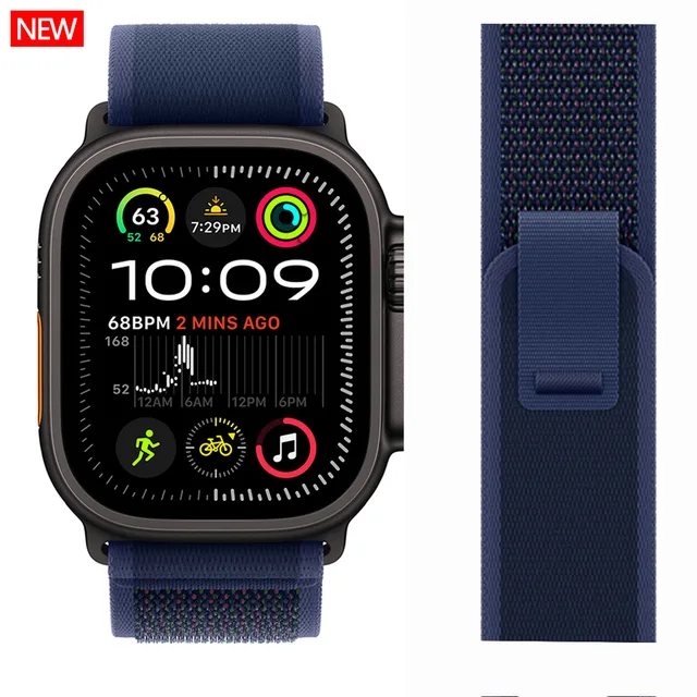 Boucle de sentier pour apple watch ultra 3 2 bandes 49mm 44mm 40mm 45mm 41mm 42mm bracelet correa iWatch série 7 se 8 9 10 11 46mm sangles 1
