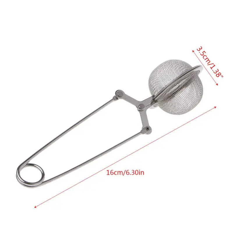 

Mesh Strainer Ball Loose Leaf Tea Infuser Stainless Steel Secure Locking